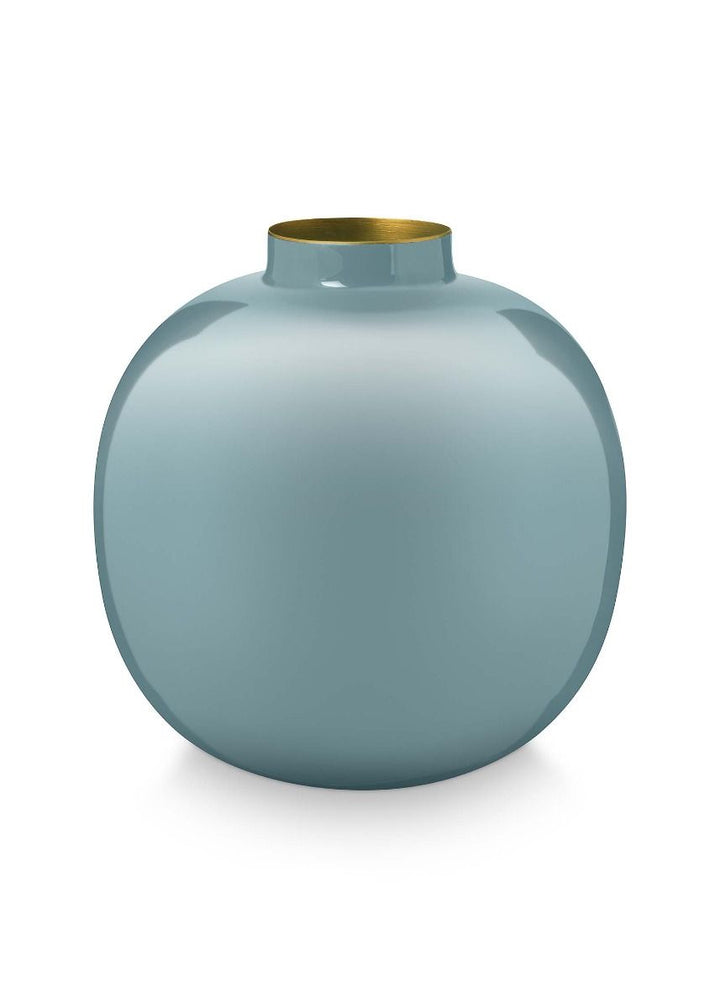 Vase Metal LIGHT BLUE 23cm