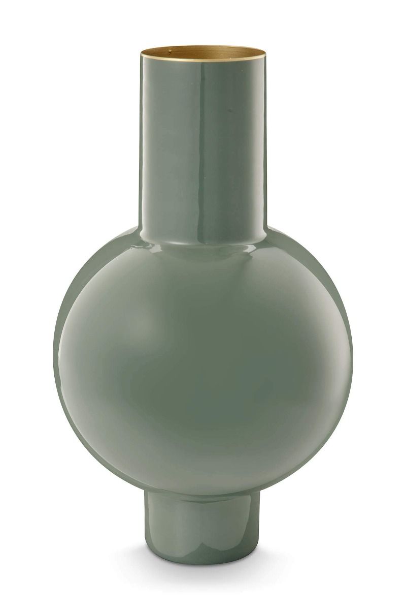 Vase Metal medium MID GREEN 40cm