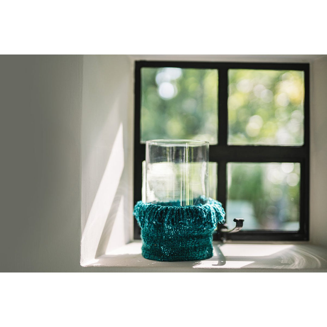 OH MY GEE Kerzenhalter XXL Aqua - Windlicht