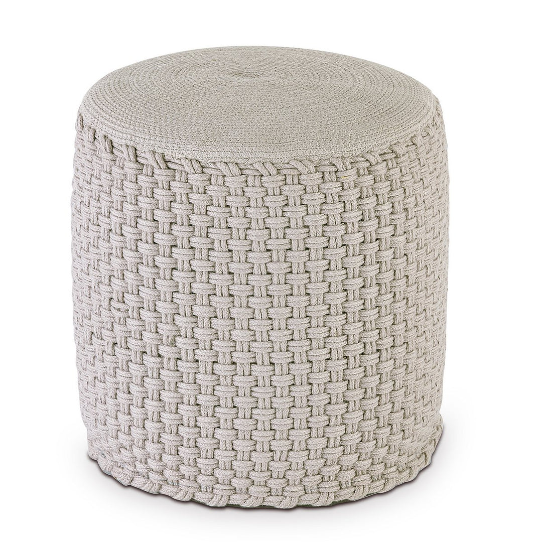 Sitzhocker - Outdoor Kissen - Fußhocker - Bodenkissen - Pouf MERINO ø40cm - 3 Farben