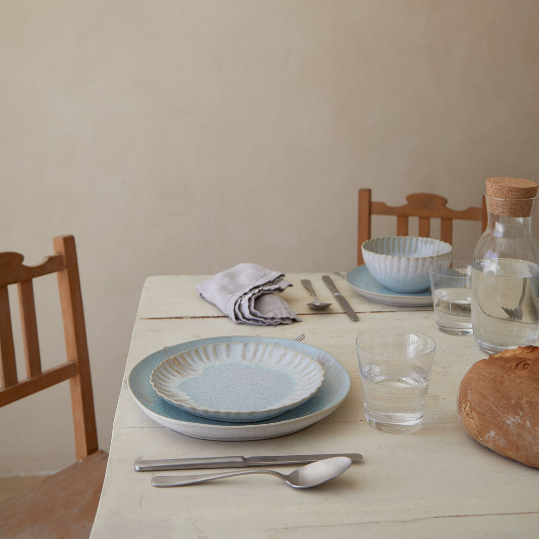 Teller MALLORCA / Suppe - Pasta / 6er Set / 24cm / seablue