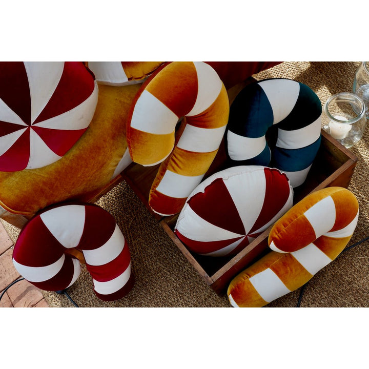 CANDY Patchwork-Kissen / Gold