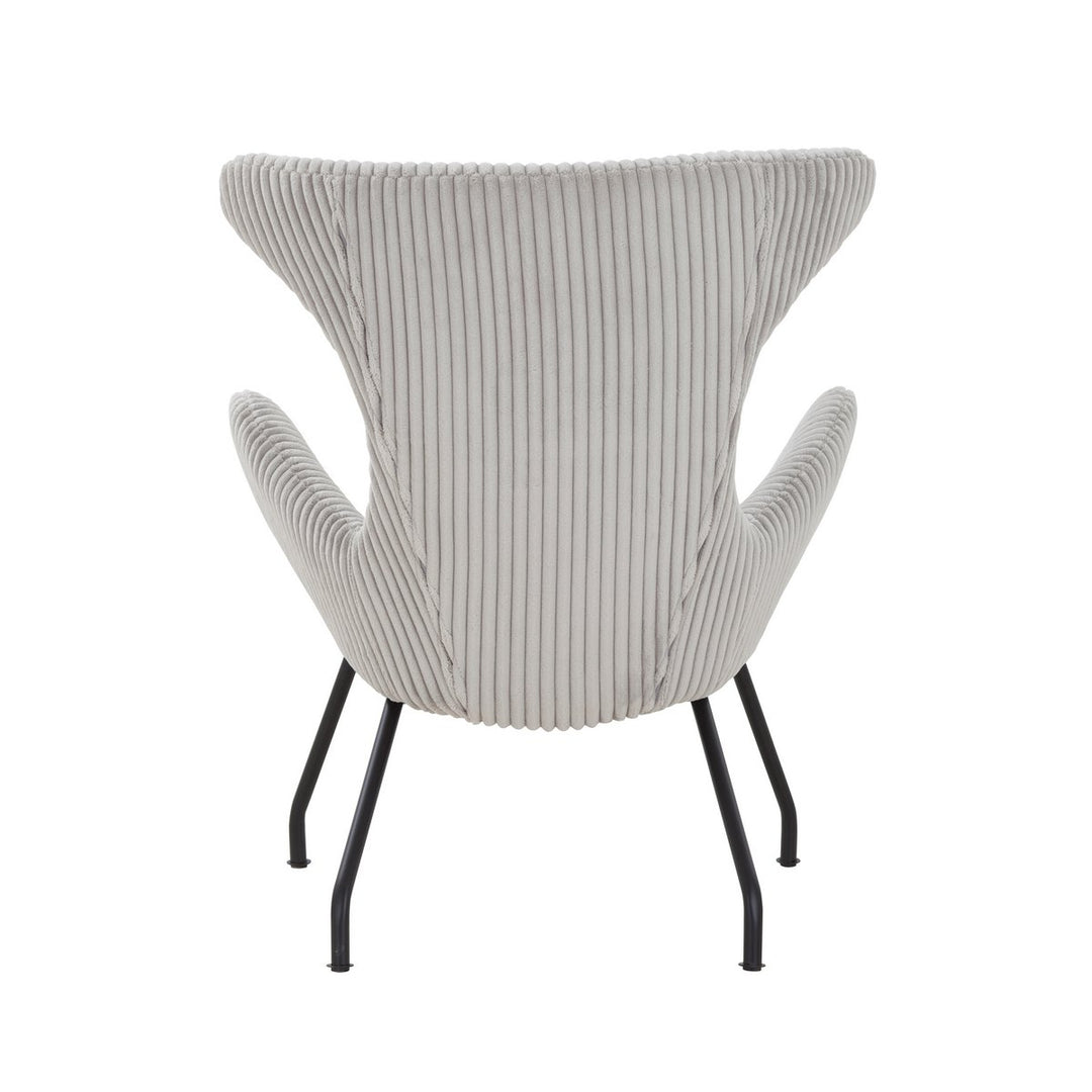 Sessel TERJE - Relaxsessel mit Armlehnen - Cord Textrur Grau
