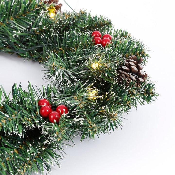 Kranz "Creston" - Weihnachtsdeko mit LED-Beleuchtung – Ø60 cm