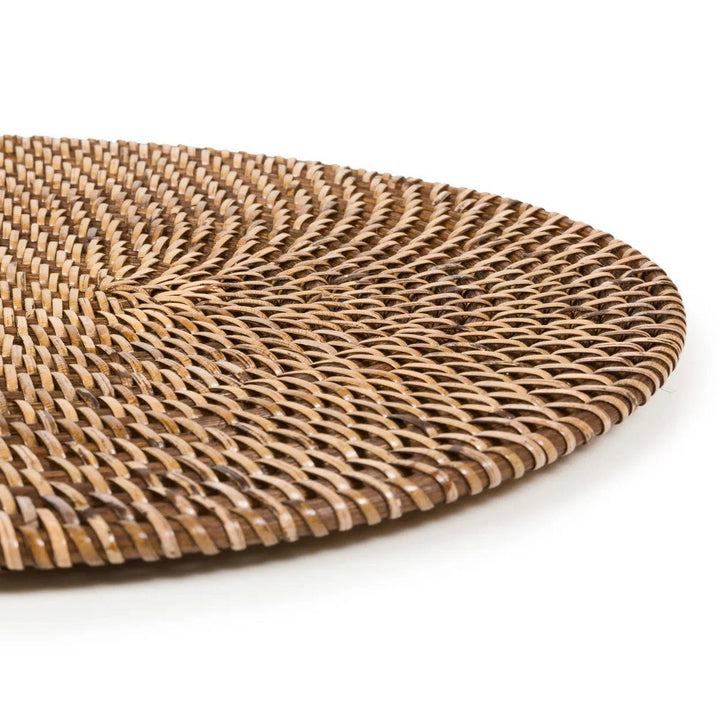 COLONIAL Tischset - Platzset - Dekomatte - oval Naturbraun
