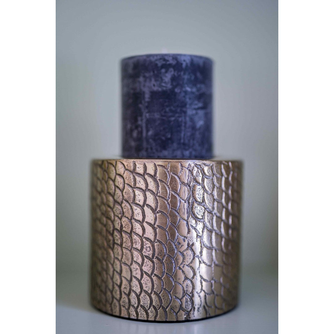 CROCO Kerzenhalter Windlicht - Messing M