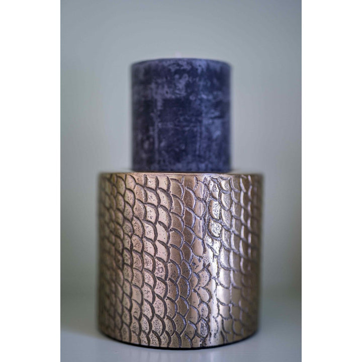 CROCO Kerzenhalter Windlicht - Messing M