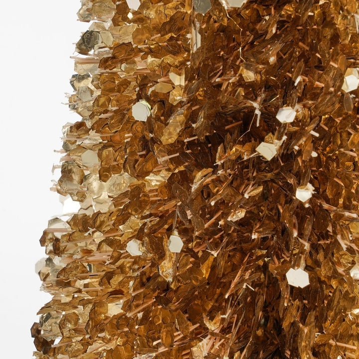 Deko Weihnachtsbaum - Glitzer/Champagner - H60cm