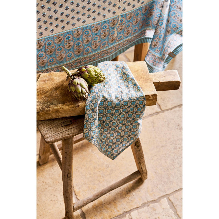 Geschirrtücher 2er-Set BLOOMING TALES Khaki-Blue 50x70cm