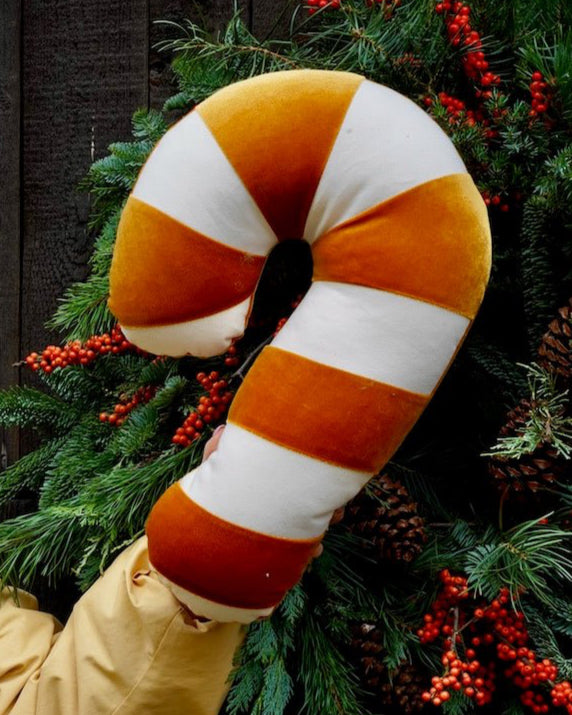 CANDY Patchwork-Kissen / Gold