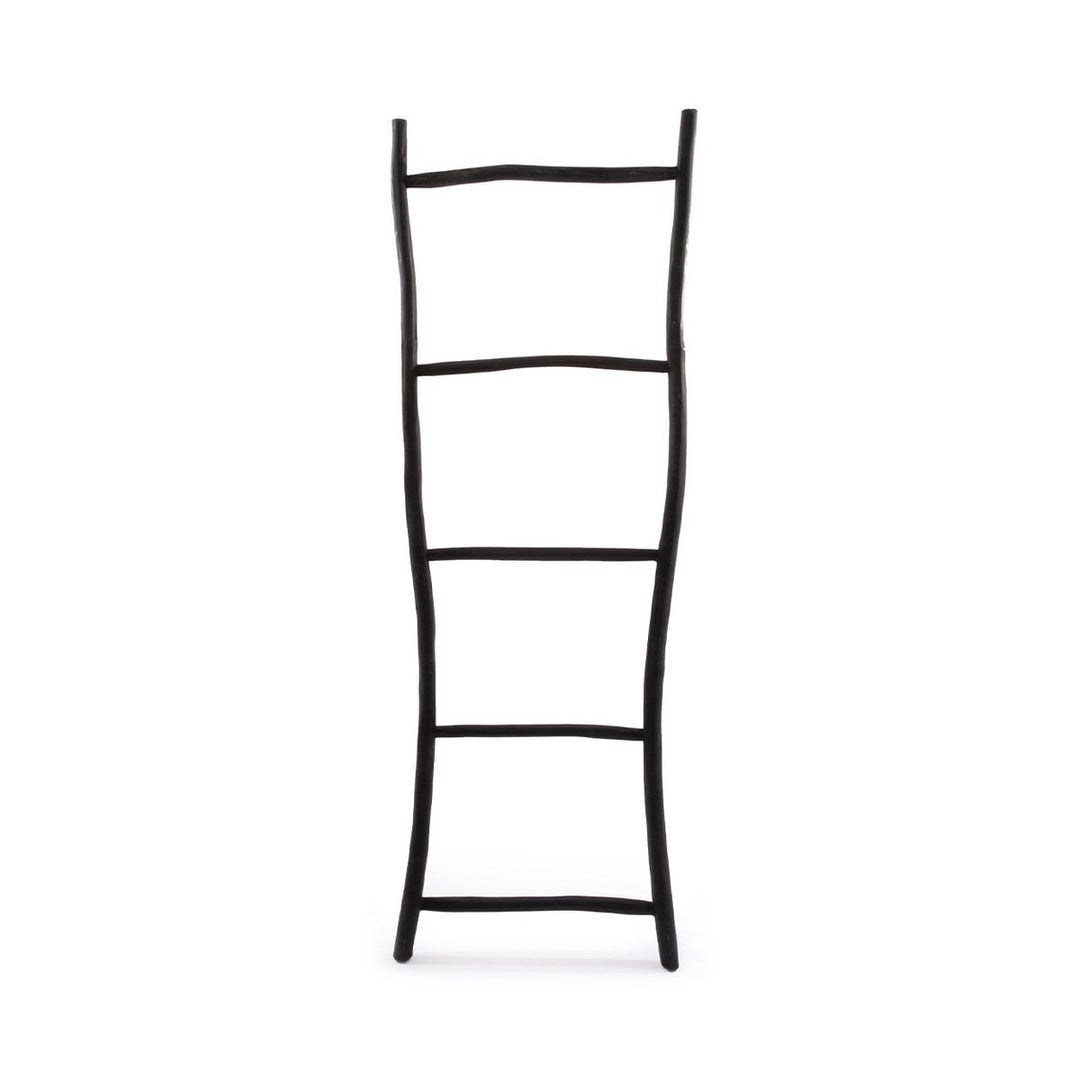 TULUM Leiter schwarz - Handtuchhalter - Garderobe - Dekoleiter