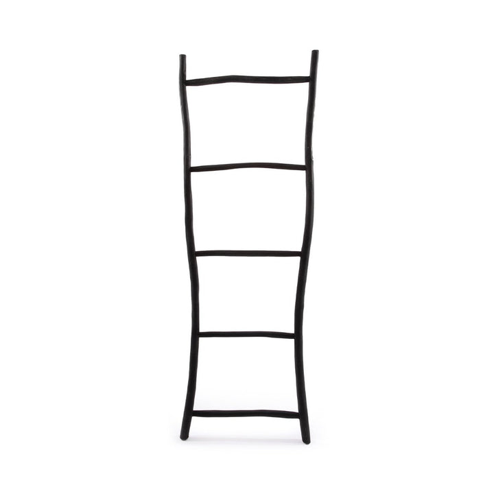 TULUM Leiter schwarz - Handtuchhalter - Garderobe - Dekoleiter