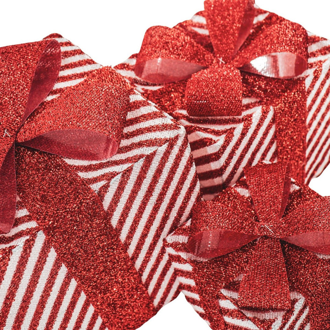 LED-Weihnachtsgeschenke – 3er-Set / Box – Rot/Weiß – 15/20/25 cm