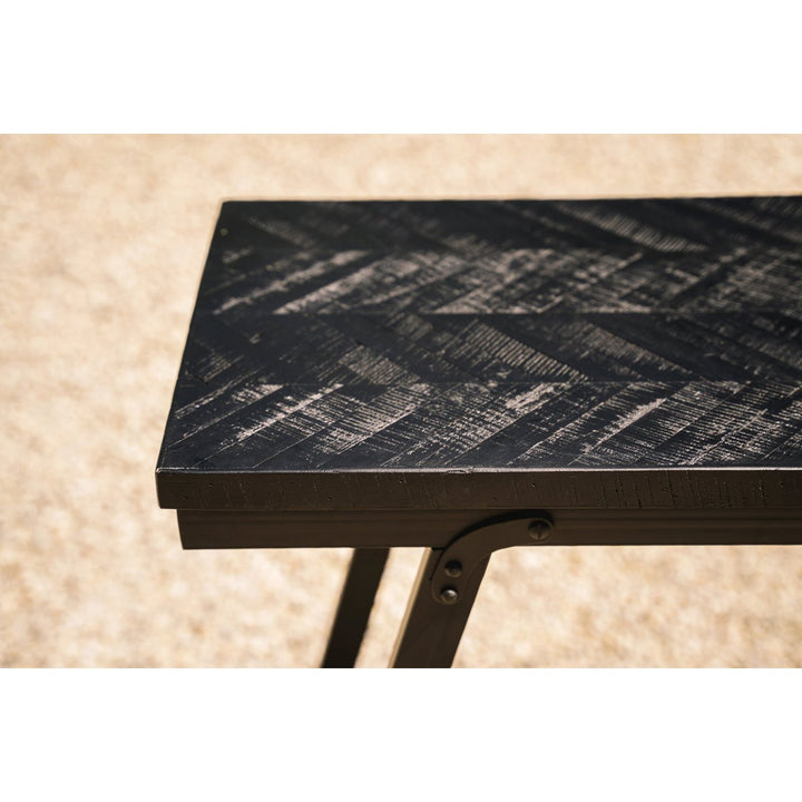 HERRINGBONE Hochtisch - Konsolentisch Teakholz