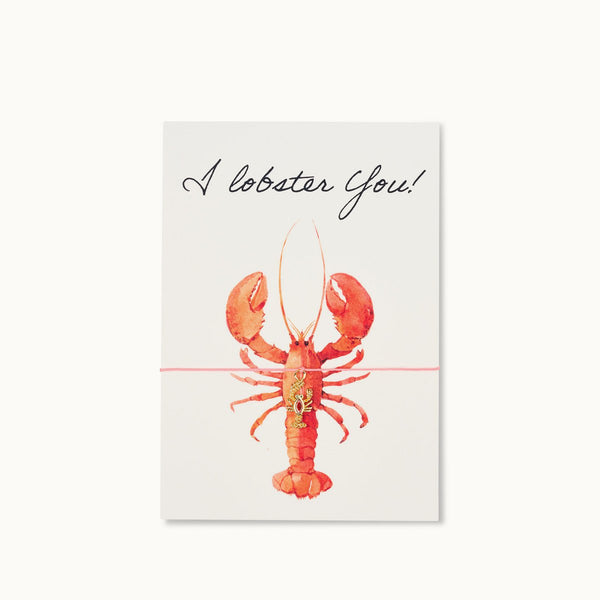 Grußkarte mit Armband: I Lobster You!