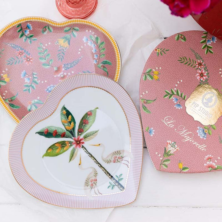 Teller in Herzform LA MAJORELLE Pink - 2er-Set