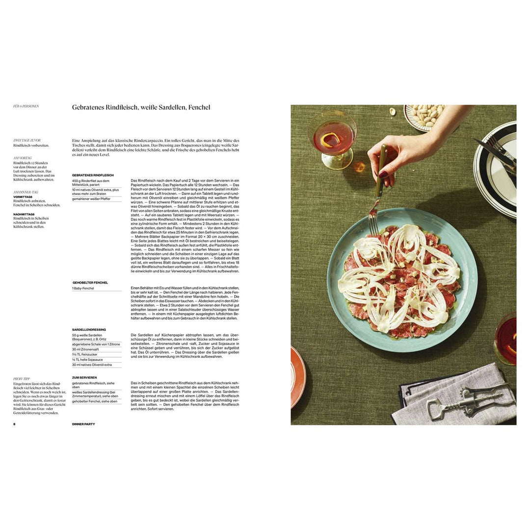 Buch DINNER PARTY - Für die glamourösesten Abende zu Hause | Kreative Rezepte & Party-Ideen