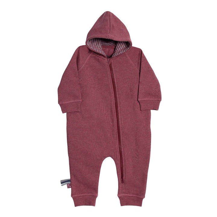 OrganicEra Organic Baby Overall mit Reißverschluss, Bordeaux