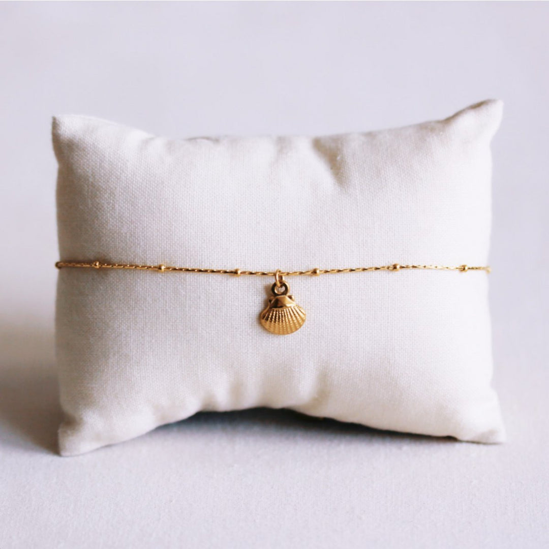 Fußkettchen - Charm SHELL - Gold