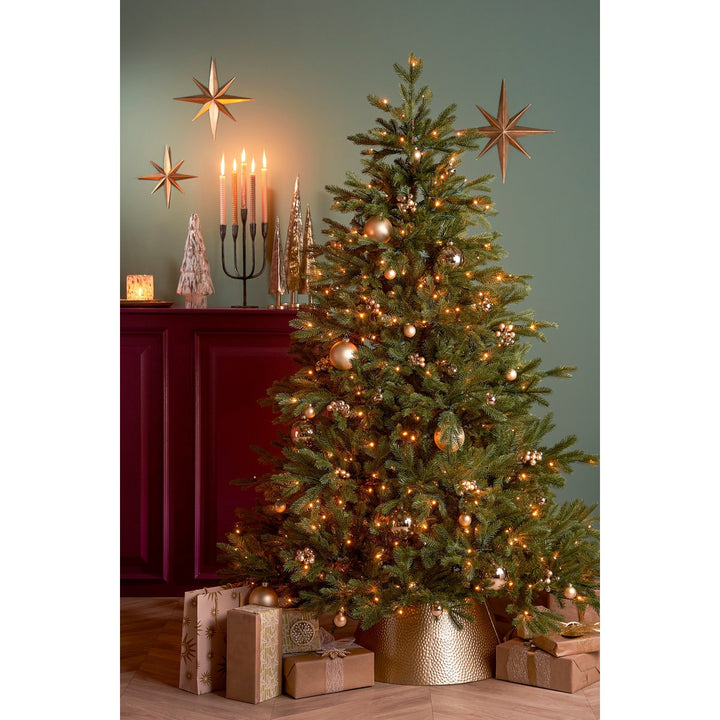Ständerabdeckung - Weihnachtsbaum Korb - Metall - Gold