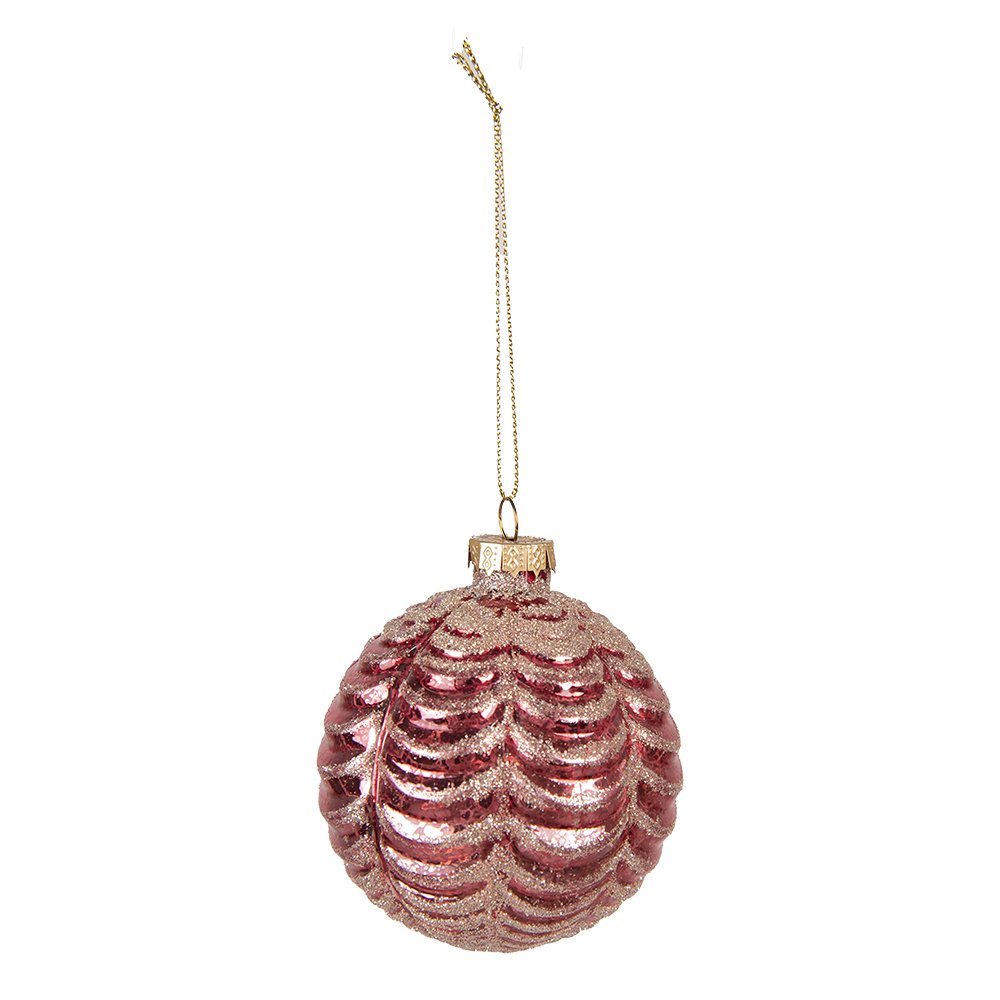 Weihnachtskugeln Ø 8x8 cm / Glas / 4er-Set