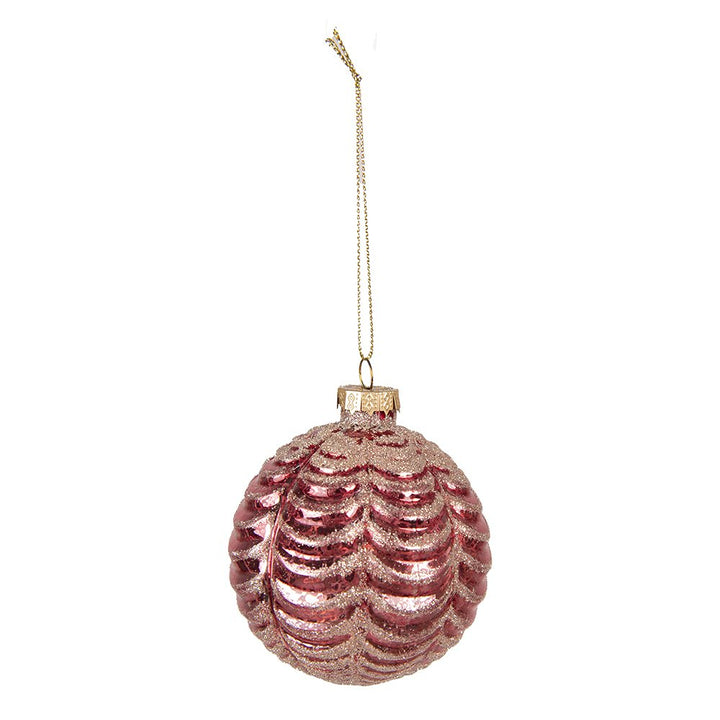 Weihnachtskugeln Ø 8x8 cm / Glas / 4er-Set