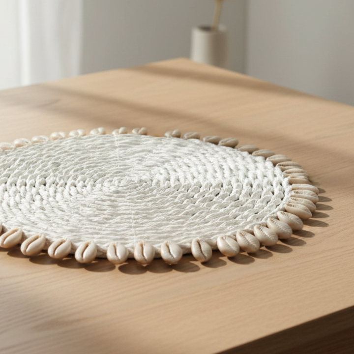 SEAGRASS SHELL Topfuntersetzer - Tischset - Platzset - Wanddeko