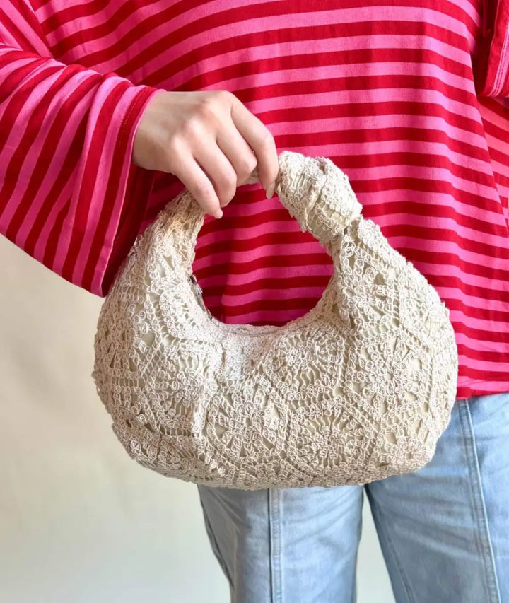 JIP BAG - Häkeltasche Clutch - Handtasche Makramee