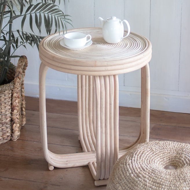 Beistelltisch KANTHI - Handgefertigter Boho Couchtisch - Nachttisch