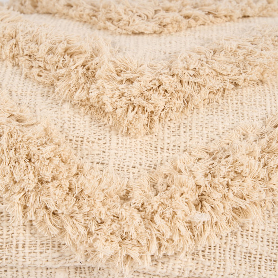 NOMAD TASSEL Kissenbezug mit Quasten - Creme 35x60