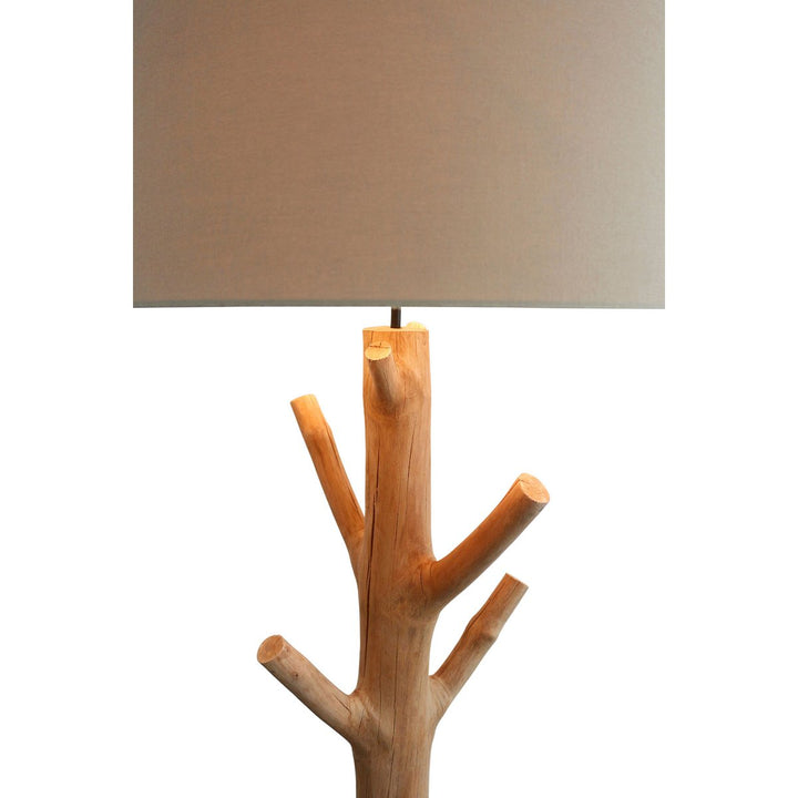 Stehleuchte BREEZE - Deko Lampe - Leinen/Treibholz Natur 175cm