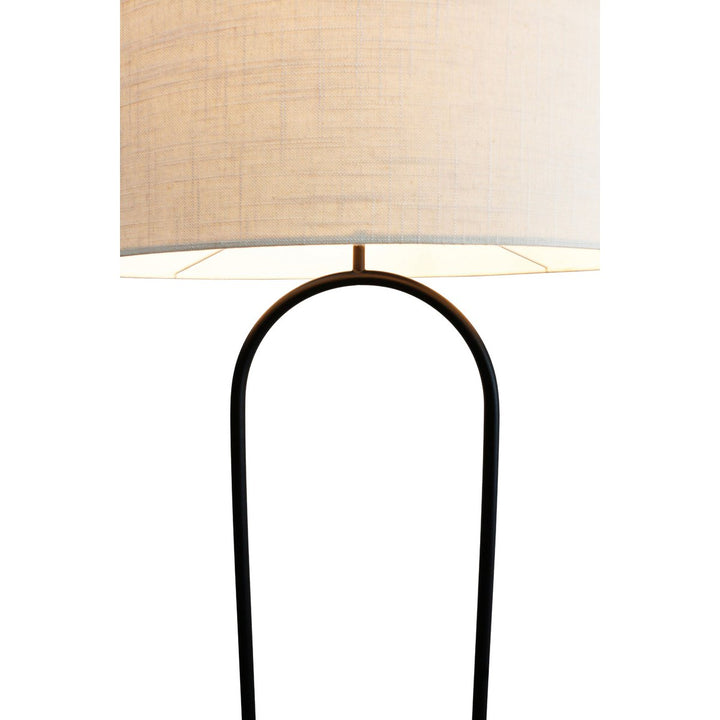 Stehleuchte BRANCHES - Deko Lampe mit Pflanztopf - Leinen/Treibholz Natur 155cm