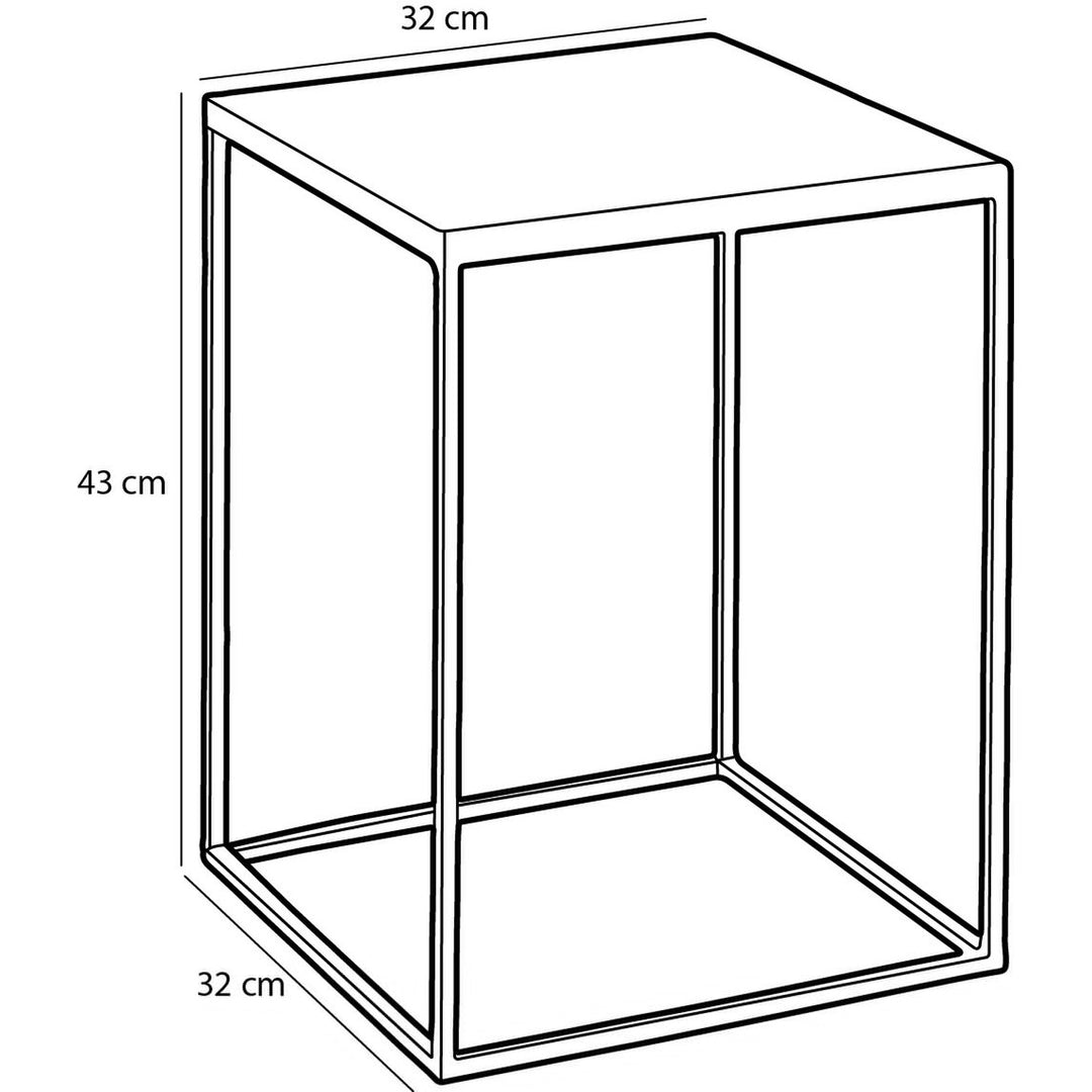 Beistelltisch für den Außenbereich – 2er-Set – Metall – Grün