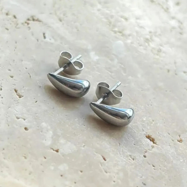 Ohrringe - Ohrstecker Mini Tropfen - Silber