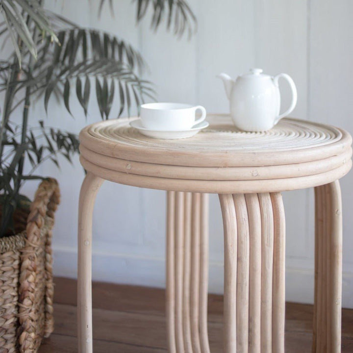 Beistelltisch KANTHI - Handgefertigter Boho Couchtisch - Nachttisch