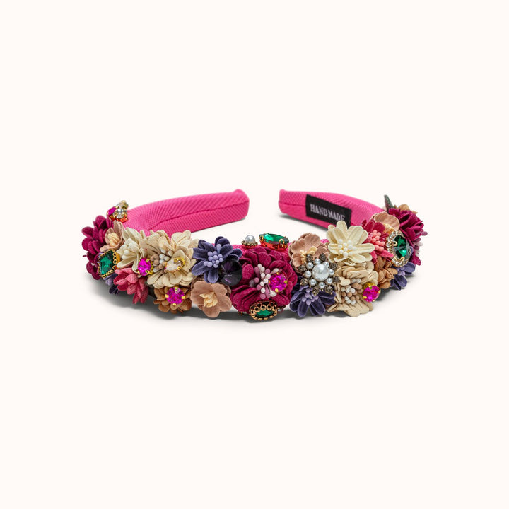Haarkranz Blumen Haarreif PINK