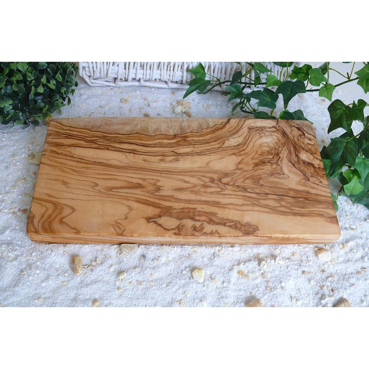 Frühstücksbrett eckig 30 x 15 cm aus Olivenholz