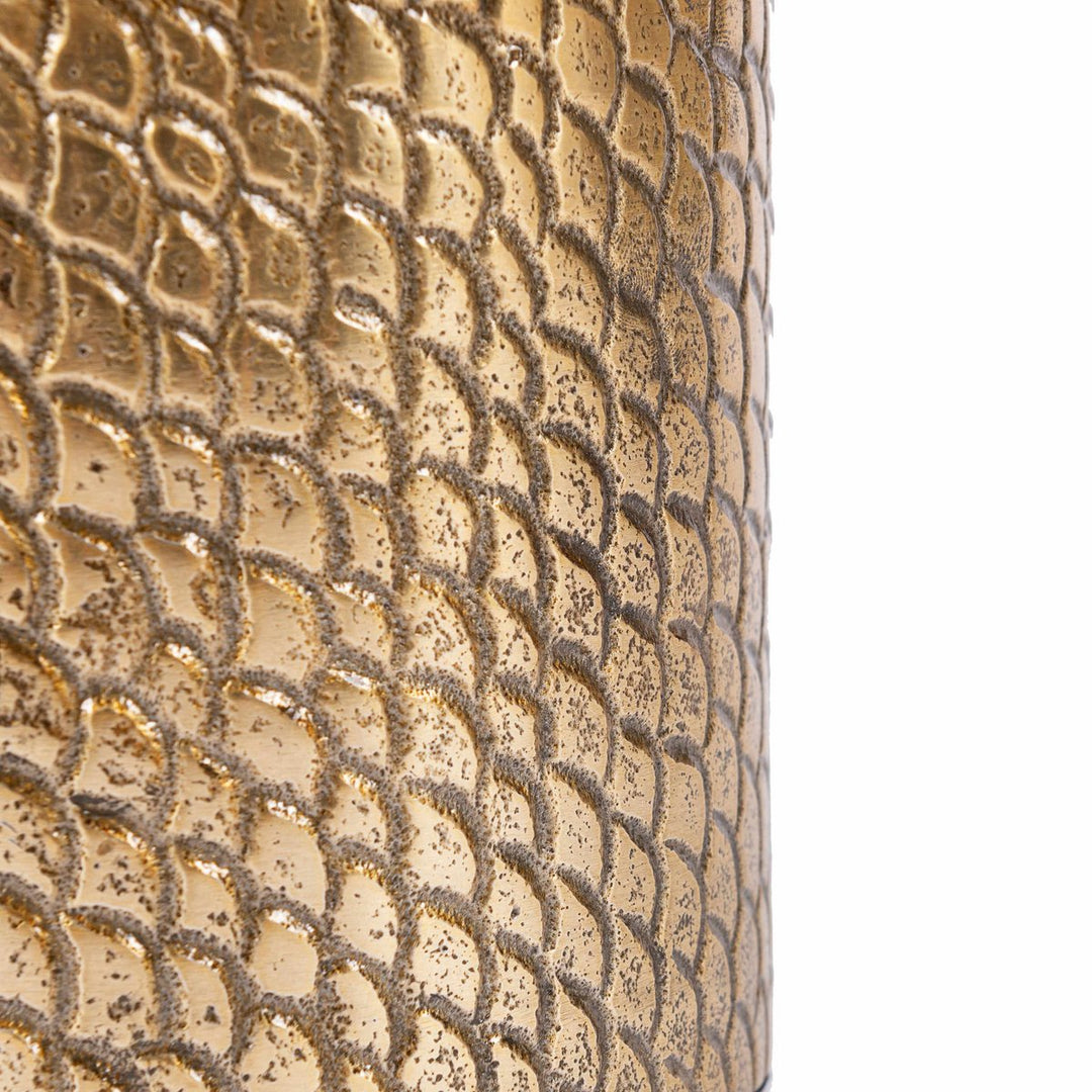 CROCO Kerzenhalter Windlicht - Messing M