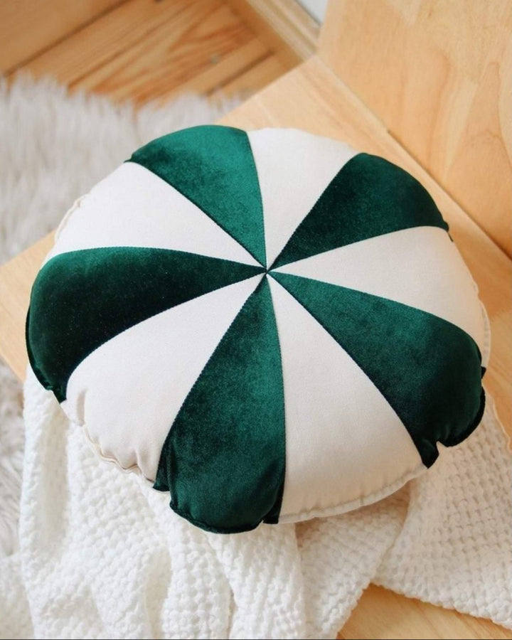 CANDY Patchwork-Kissen / Grün