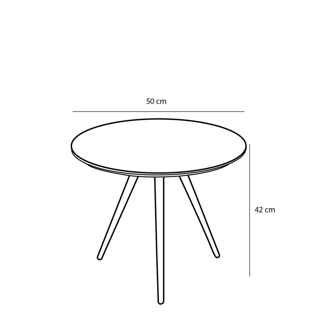 Jailey Beistelltisch – 2er-Set – Recyceltes Holz – Braun