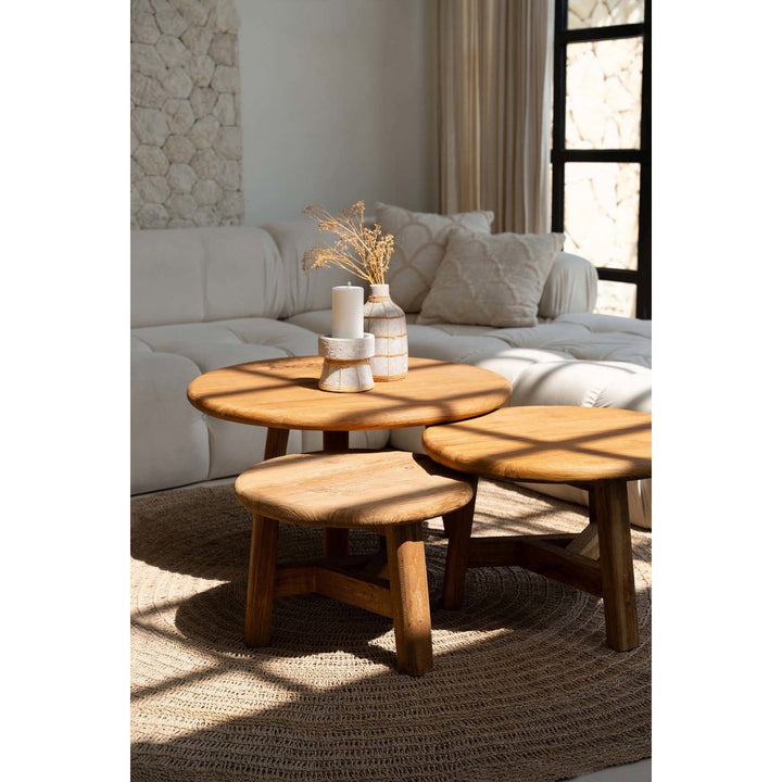 FUSUMA Couchtisch - Beistelltisch - Natur L