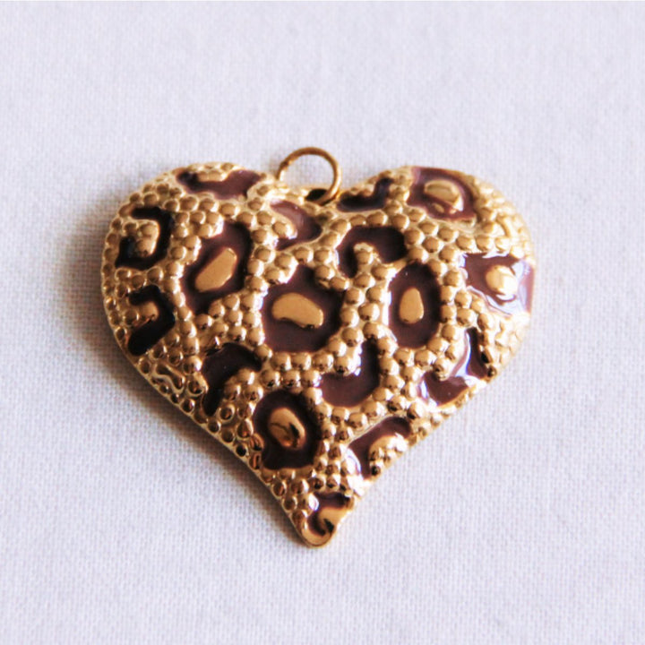Charm LEO HEART Gold - Kettenanhänger