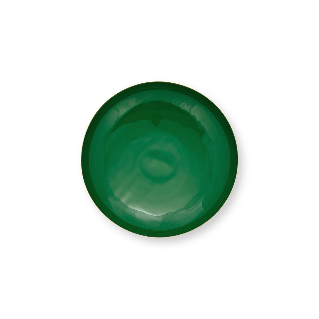 Dekoschale Low Tray Metal DARK GREEN 35cm