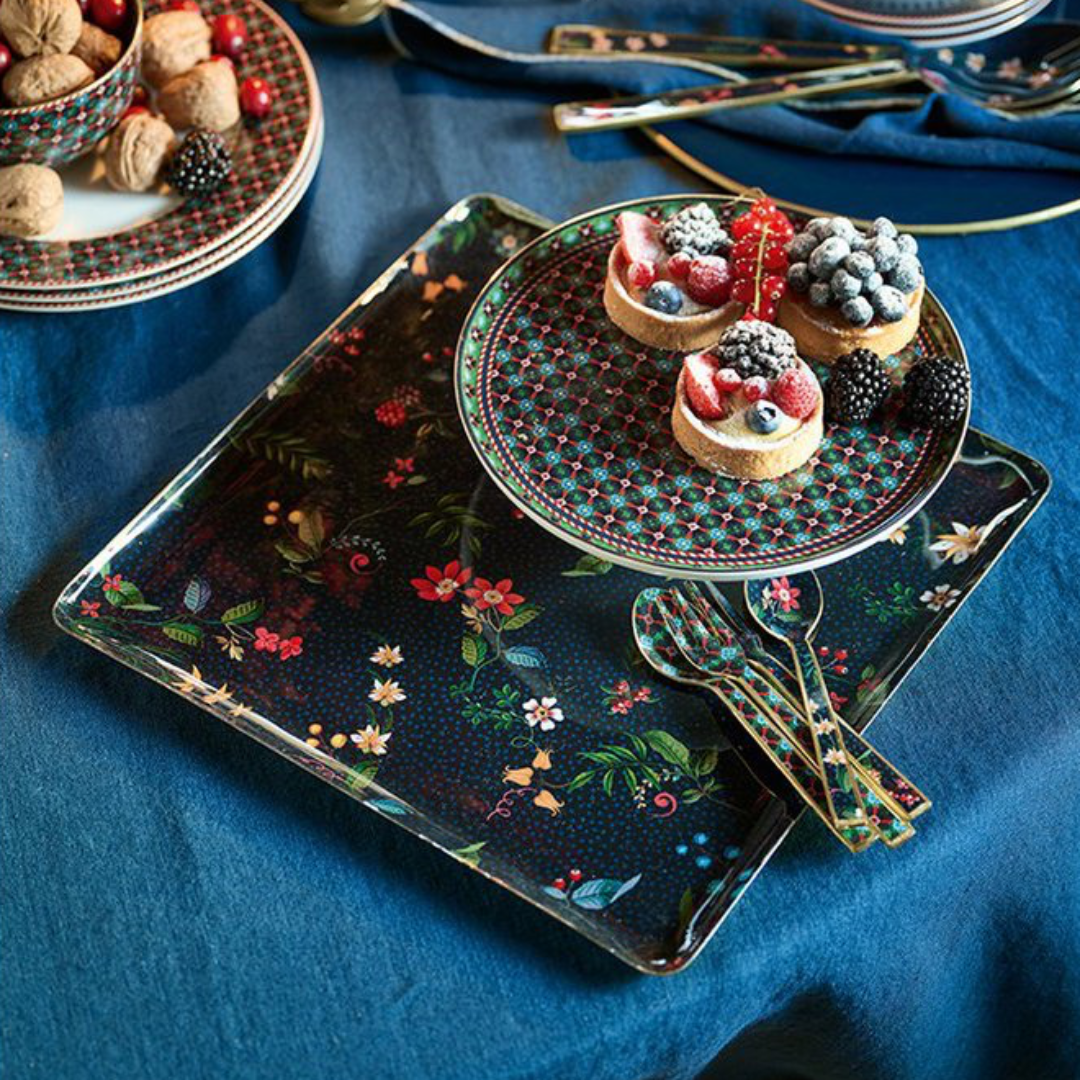 Tray Metal Medium BERRY BLUES Dark Blue