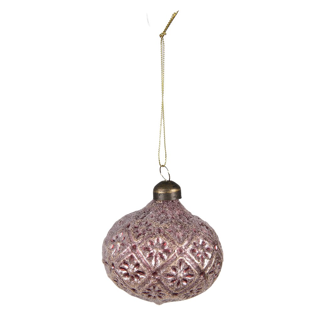 Weihnachtskugeln Ø 8x8 cm / Glas / 4er-Set