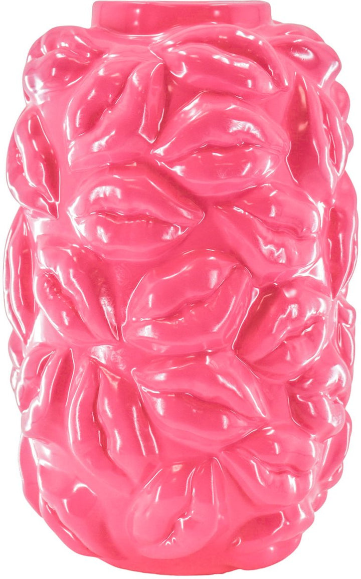 Vase KISSES - Blumenvase Neon Rosa/Pink