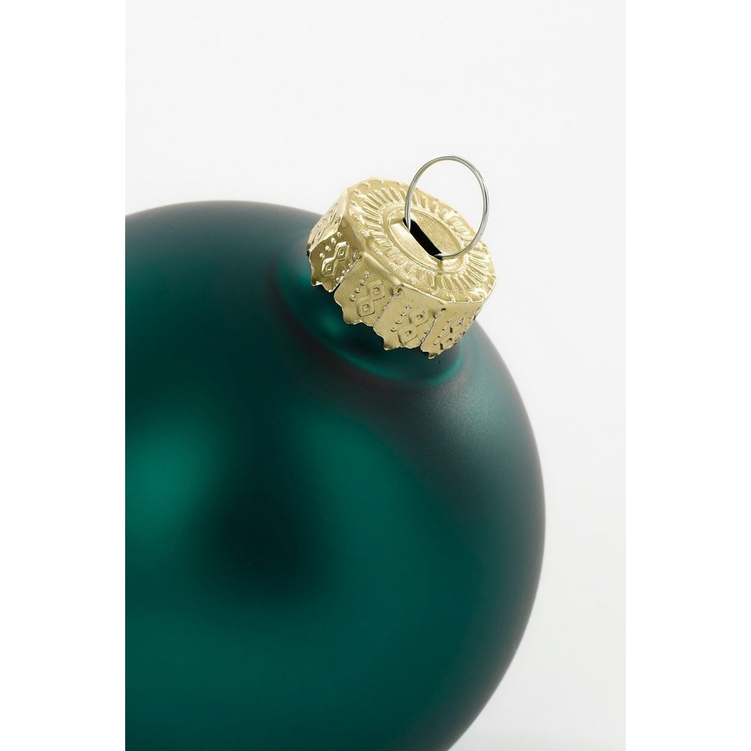 Glaskugeln - Weihnachtsbaumdeko - Petrol - 26 Stück