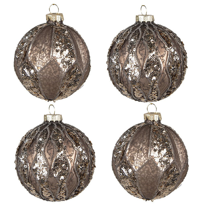 Weihnachten Bauer Ø 8x8 cm (Set von 4)