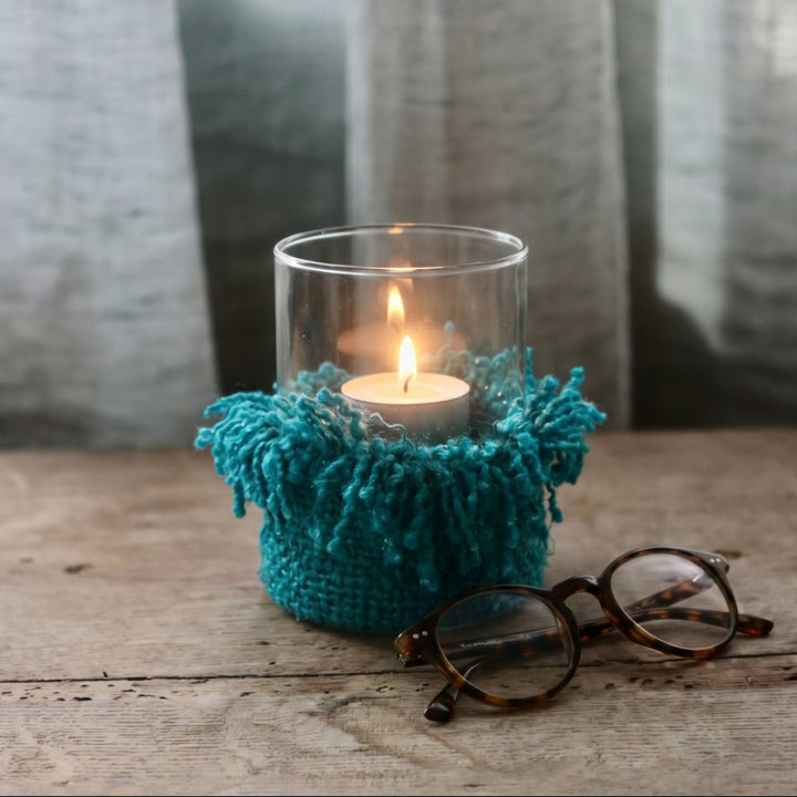 OH MY GEE Kerzenhalter - Aqua L Windlicht