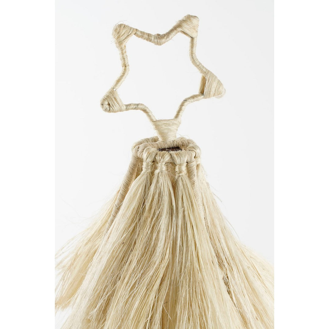 Weihnachtsbaum - H44 x Ø25 cm - Jute Fransen - Beige